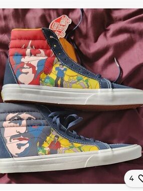 Vans Sk8 Hi Reissue Sneakers From The Beatles Yellow Submarine Size 11